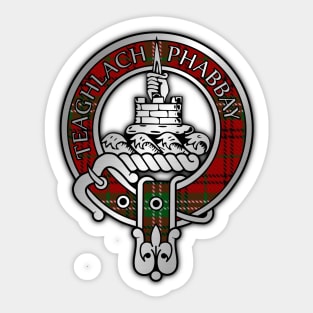 Clan Morrison Crest & Tartan Sticker